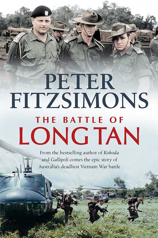 Peter FitzSimons book cover The Battle for Long Tan