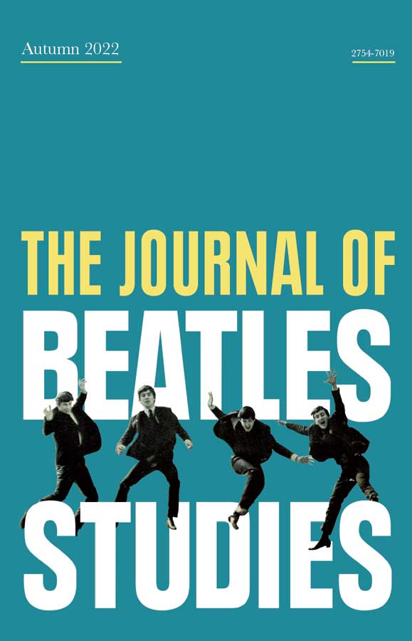 Cover - The Journal of Beatles Studies issue Autumn 2022