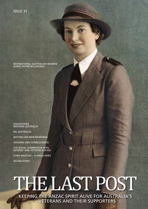 Cover, The Last Post Edition 31,  Remembrance Day 2023, nurse Vivian Bullwinkel from Australian War Memorial