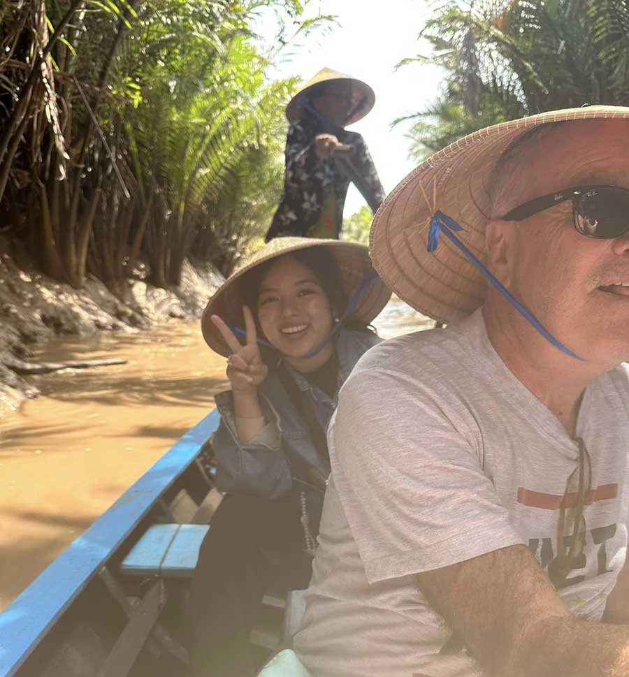 Vietnam boat ride Greg Ross