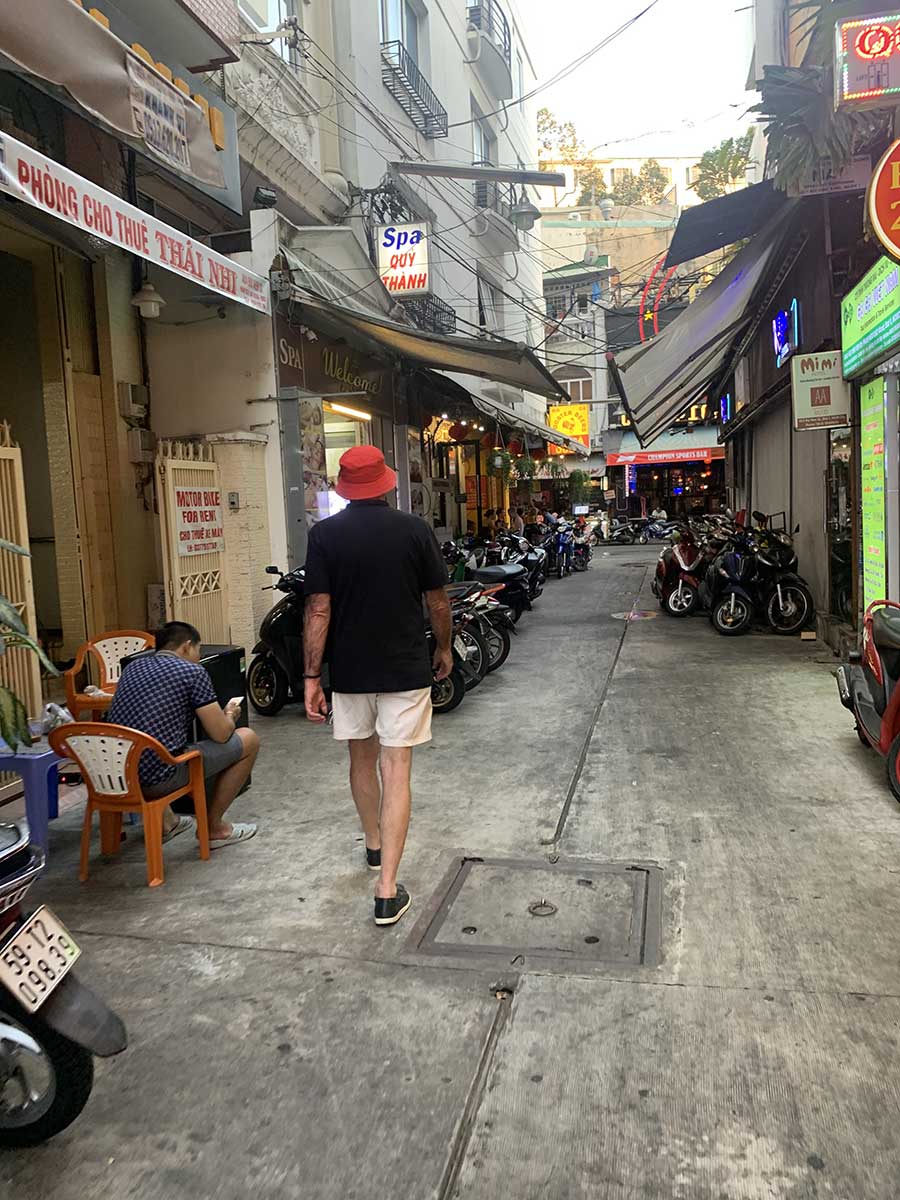Greg Ross Vietnam street walk